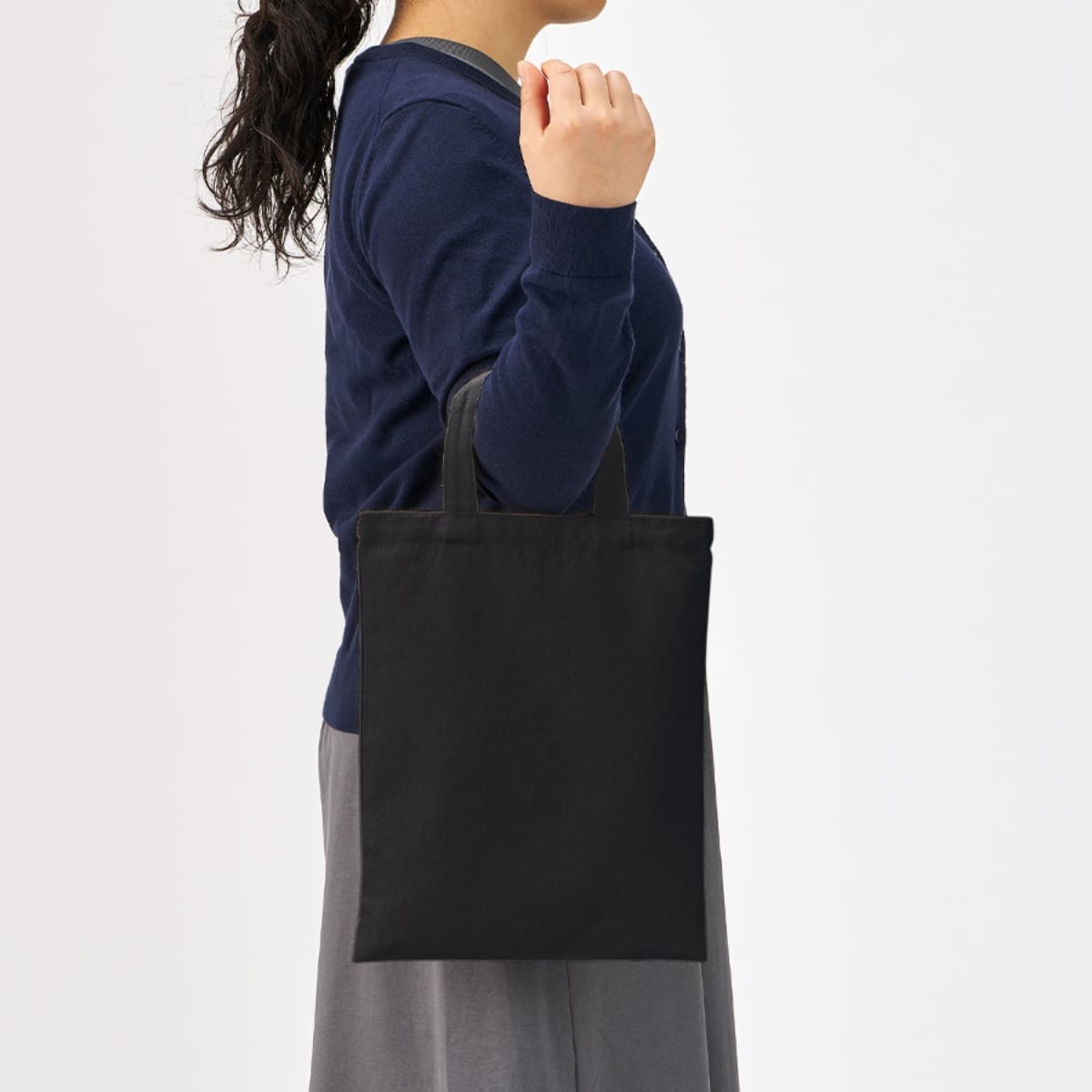 ライトキャンバスフラットバッグ（M） | ノベルティ(小物) | 1枚 | TR-1409 | ナチュラル