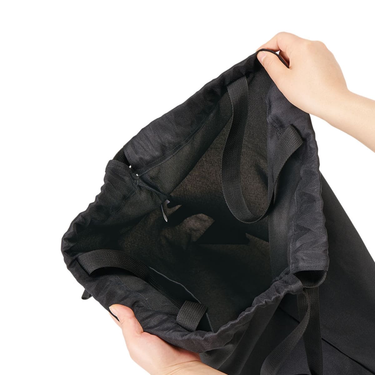 ハンドル付ポリ巾着リュック | ノベルティ(小物) | 1枚 | TR-1417 | ネイビー