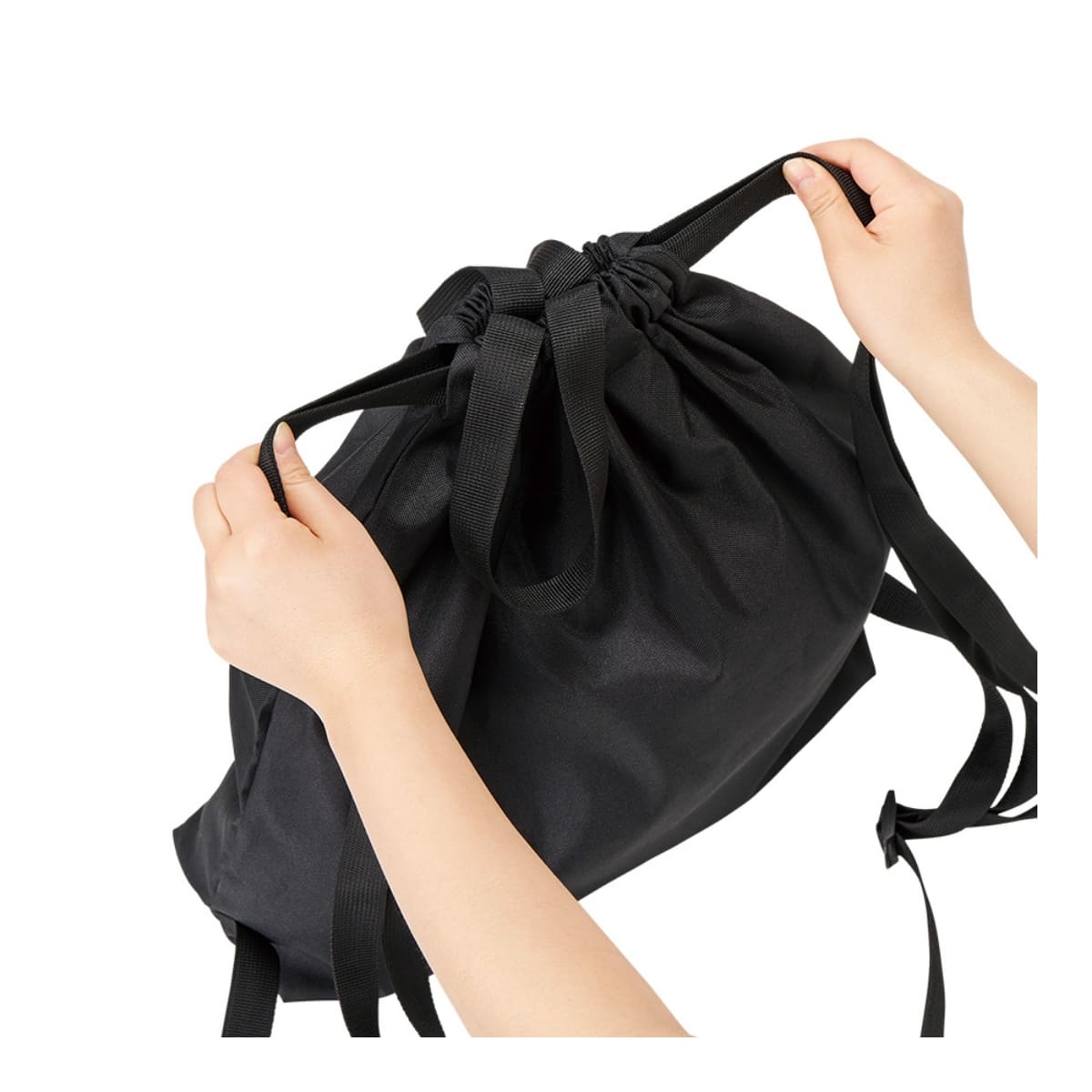 ハンドル付ポリ巾着リュック | ノベルティ(小物) | 1枚 | TR-1417 | ネイビー