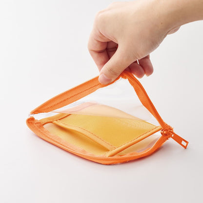 メッシュポケットクリアミニポーチ（カラビナ付） | ノベルティ(小物) | 1枚 | TP-0040 | ホワイト