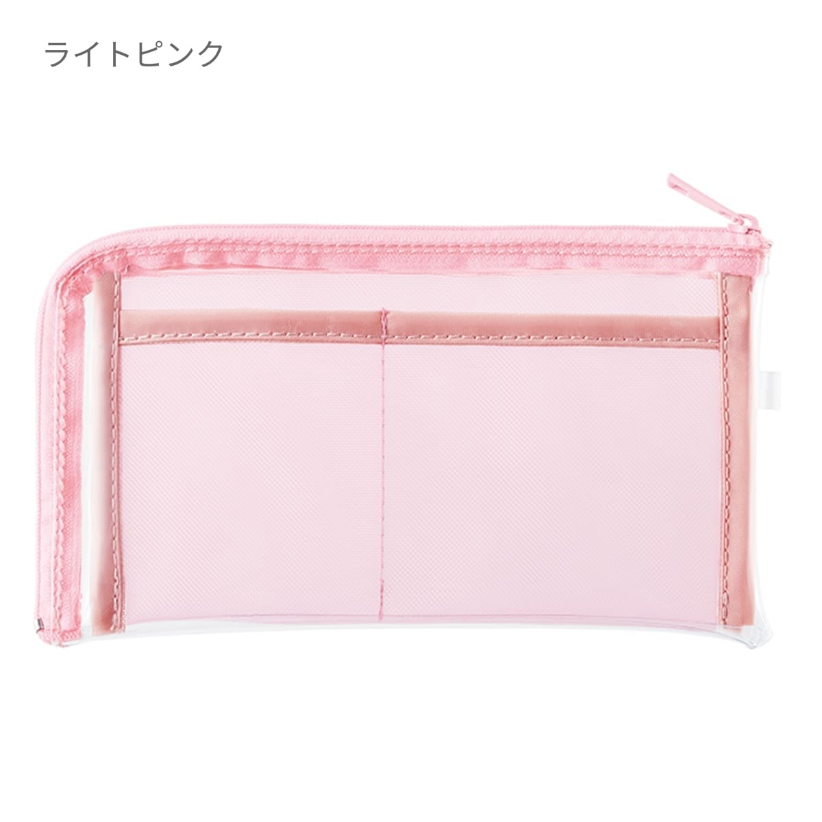 メッシュポケットクリアロングポーチ | ノベルティ(小物) | 1枚 | TP-0041 | レッド