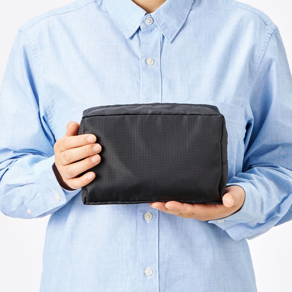 リップストップスクエアポーチ（L） | ノベルティ(小物) | 1枚 | TP-0062 | ベージュ