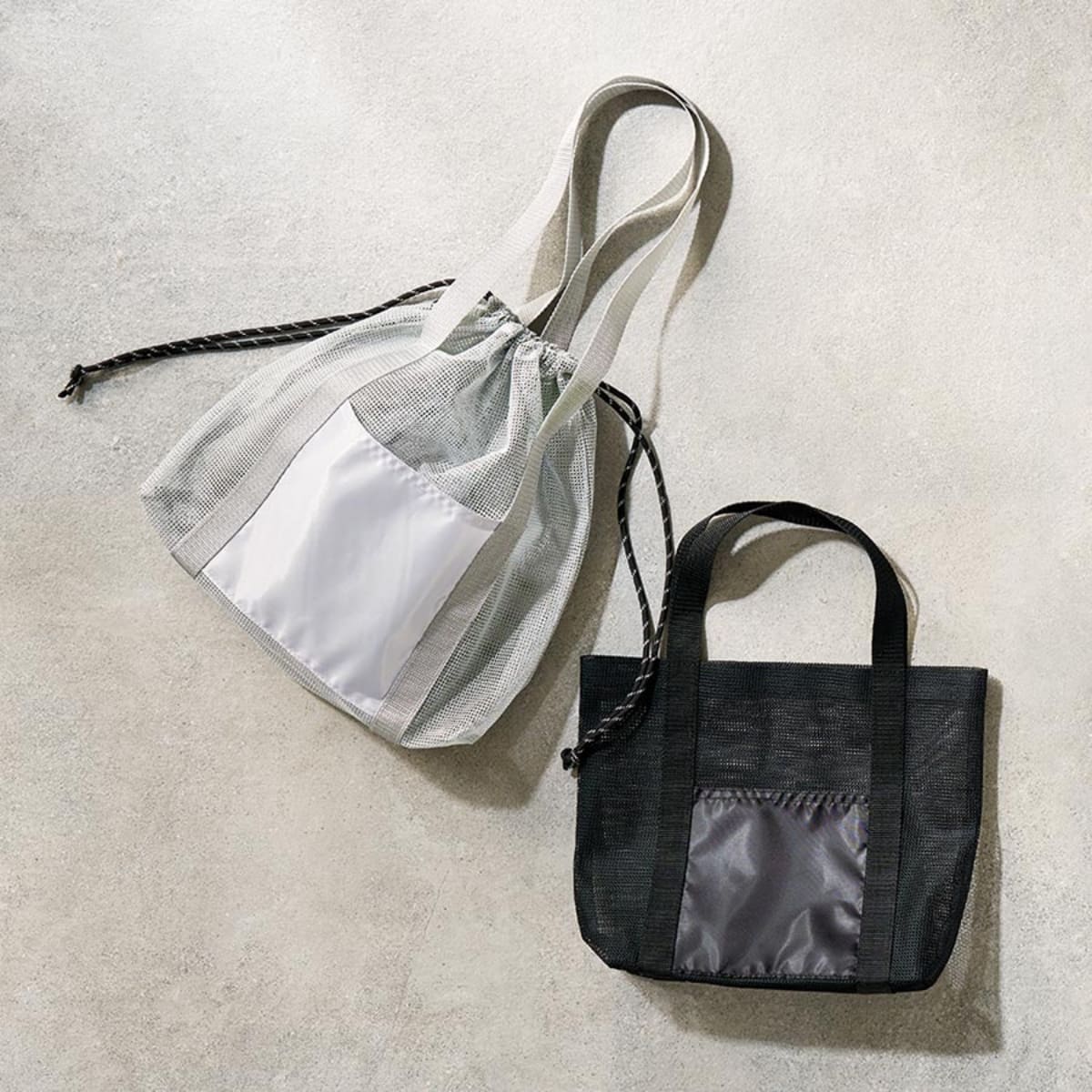 メッシュライントート（M） | ノベルティ(小物) | 1枚 | TR-1395 | ブラック