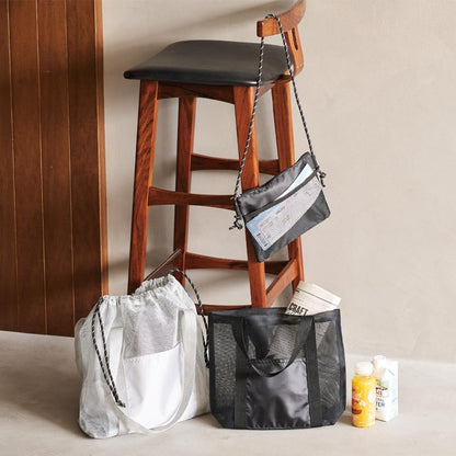 メッシュライントート（M） | ノベルティ(小物) | 1枚 | TR-1395 | ブラック