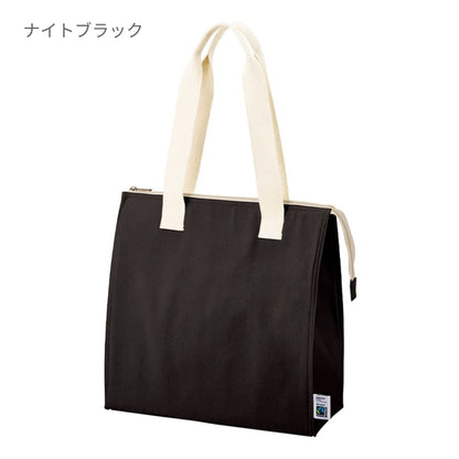 フェアトレードコットンスクエア保冷トート（M） | ノベルティ(小物) | 1枚 | TR-1404 | ナチュラル