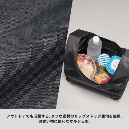 リップストップマルシェバッグ（M） | ノベルティ(小物) | 1枚 | TR-1423 | ブラック