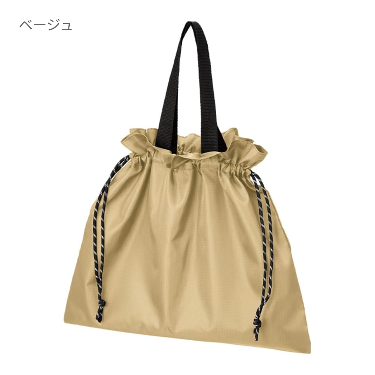 リップストップ巾着バッグ | ノベルティ(小物) | 1枚 | TR-1426 | ネイビー