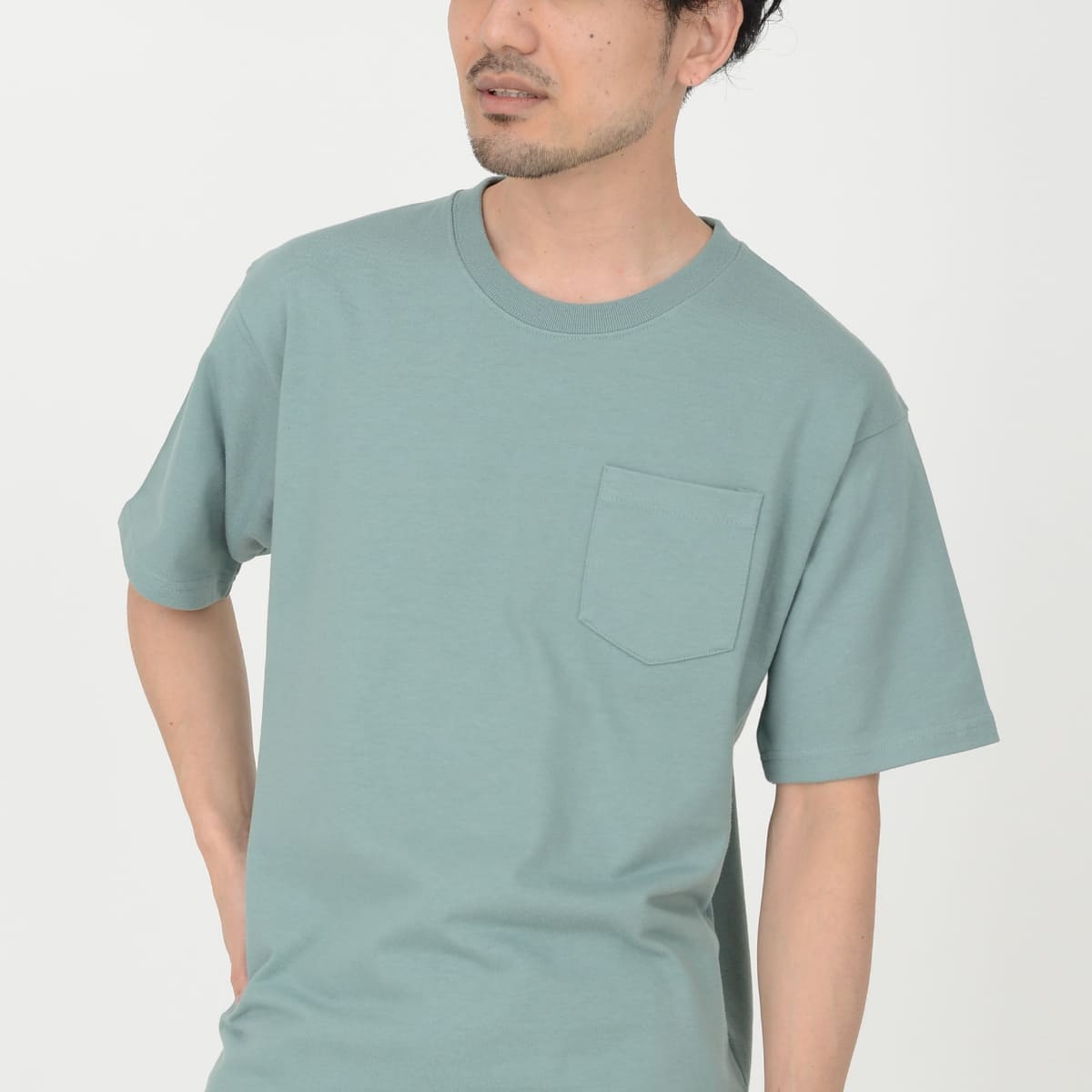 10.2オンスポケット付きスーパーヘビーウェイトTシャツ | メンズ | 1枚 | MS1157 | スモーキーブルー
