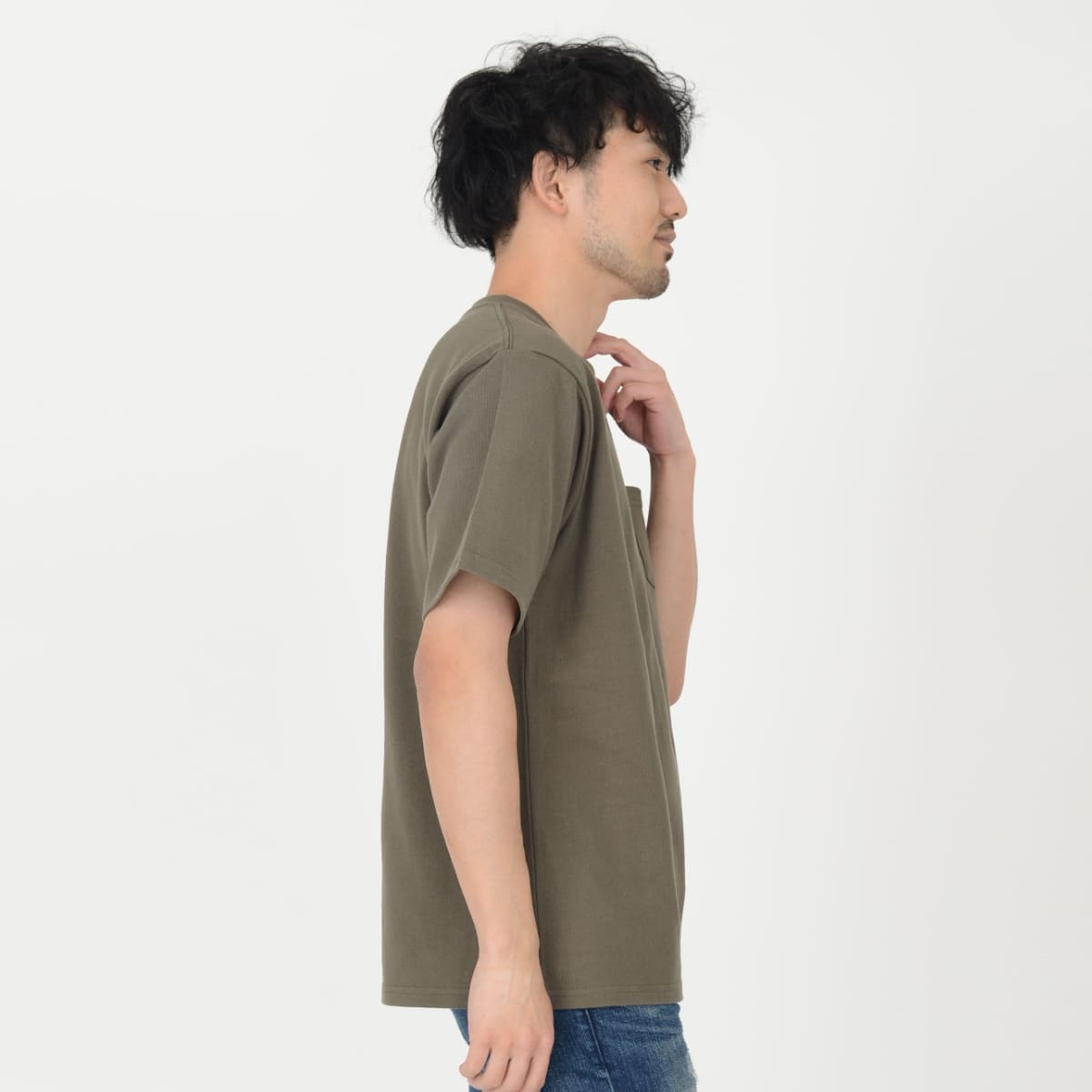 10.2オンスポケット付きスーパーヘビーウェイトTシャツ | メンズ | 1枚 | MS1157 | スモーキーグリーン