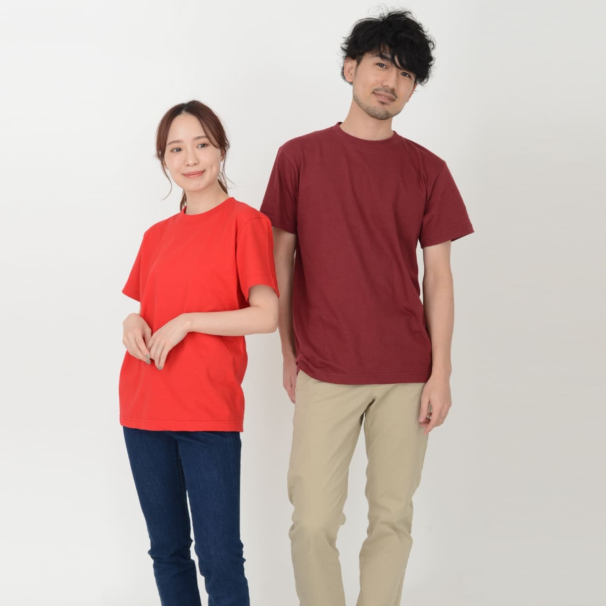 45R ジンバブエコットンのビックスリットTシャツ　グレー　カットソー 5.6オンスハイグレードコットンTシャツ（カラー） | ビッグサイズ | 1