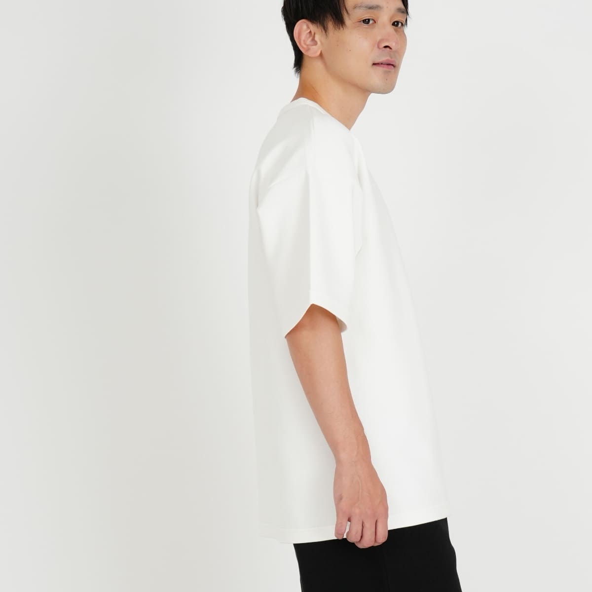 8.5オンス ダンボールニットビッグシルエットTシャツ（ポリジン加工