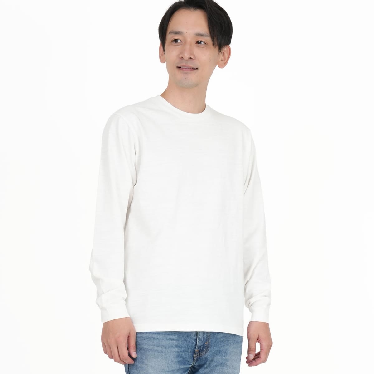 スラブ長袖Tシャツ | メンズ | 1枚 | MS1168 | ブラック – Tshirt.st