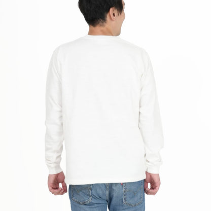 スラブ長袖Tシャツ | メンズ | 1枚 | MS1168 | オフホワイト
