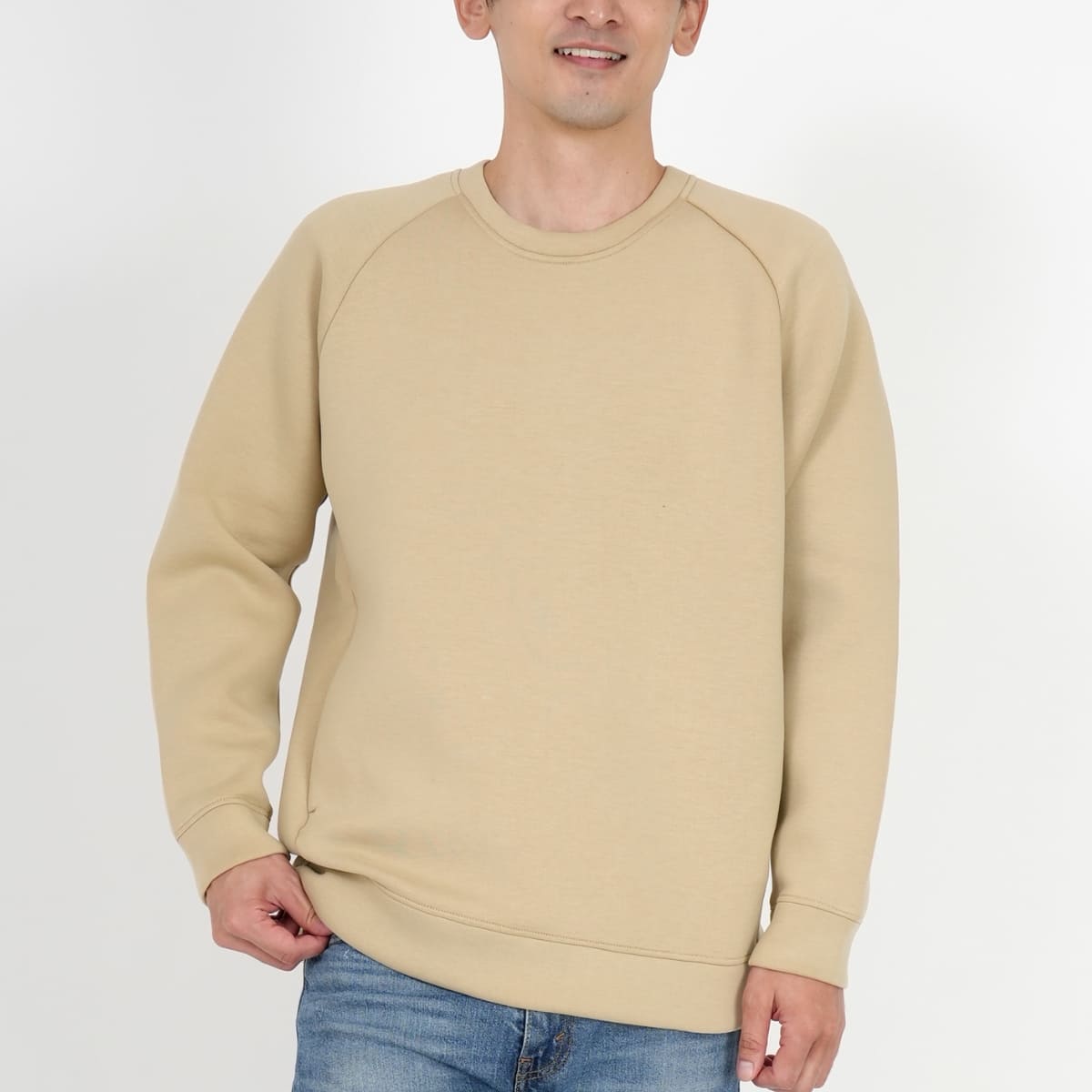 ドライストレッチクルーネックトレーナー | メンズ | 1枚 | MS2131 | オフホワイト