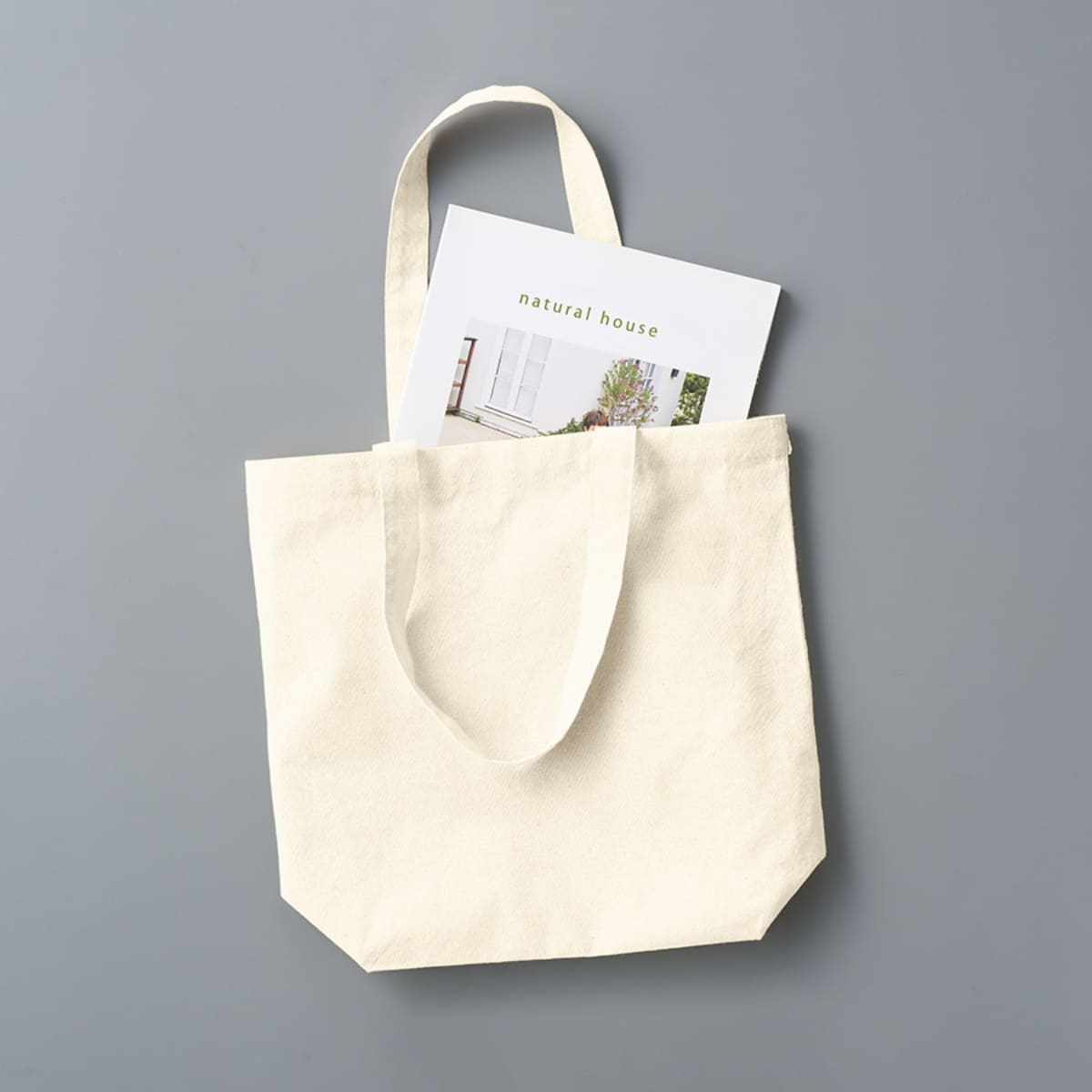 厚手コットンベーシックトート(SM) | ノベルティ(小物) | 1枚 | TR-1367 | オリーブ