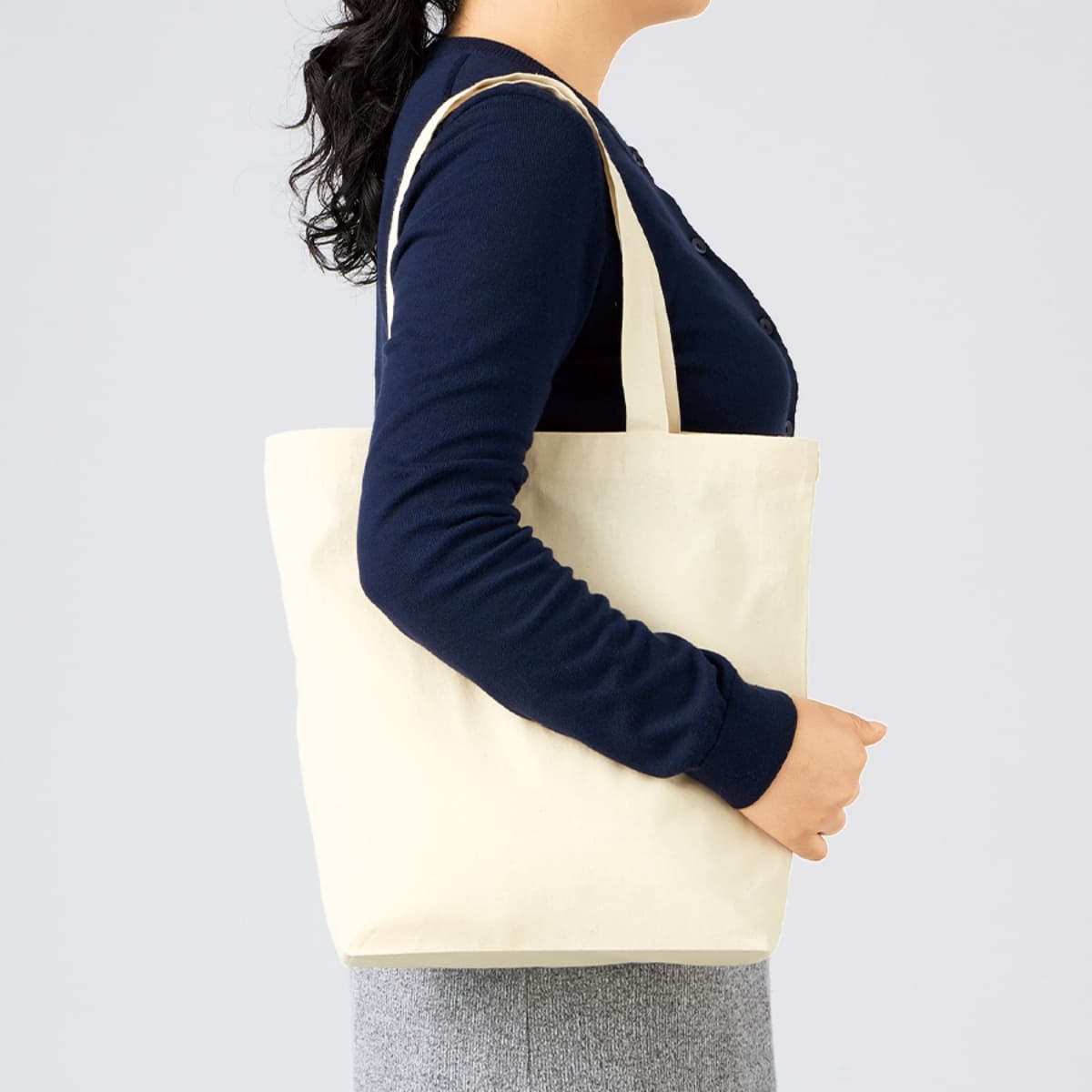 厚手コットンベーシックトート(SM) | ノベルティ(小物) | 1枚 | TR-1367 | オリーブ