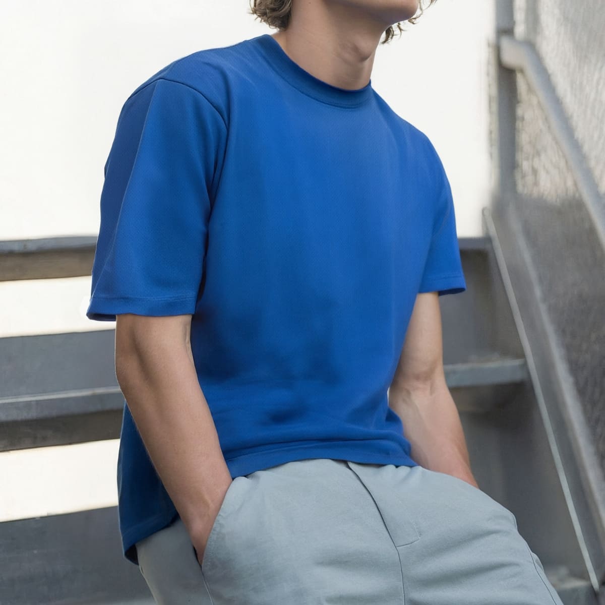 4.2oz Basic Dry Mesh Tee | メンズ | 1枚 | 208 | JAPAN BLUE