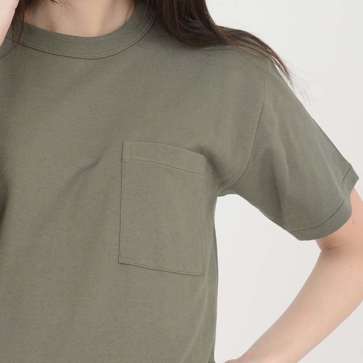 オープンエンド マックスウェイト バインダーネック ポケットTシャツ | ビッグサイズ | 1枚 | OE1119 | ナチュラル