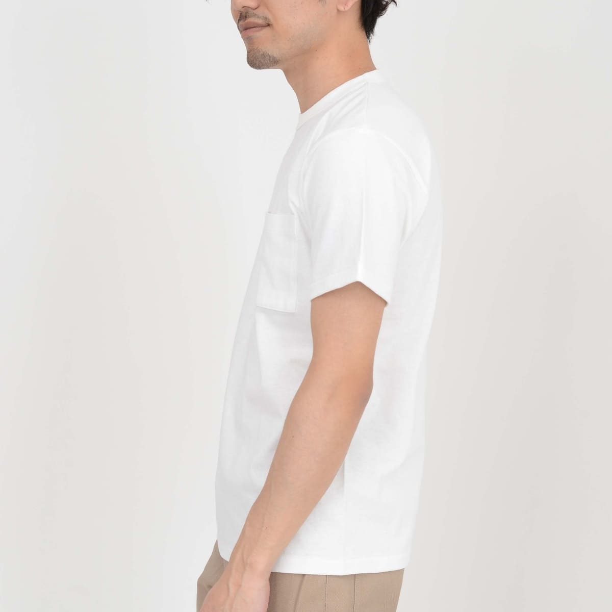オープンエンド マックスウェイト バインダーネック ポケットTシャツ | メンズ | 1枚 | OE1119 | ホワイト
