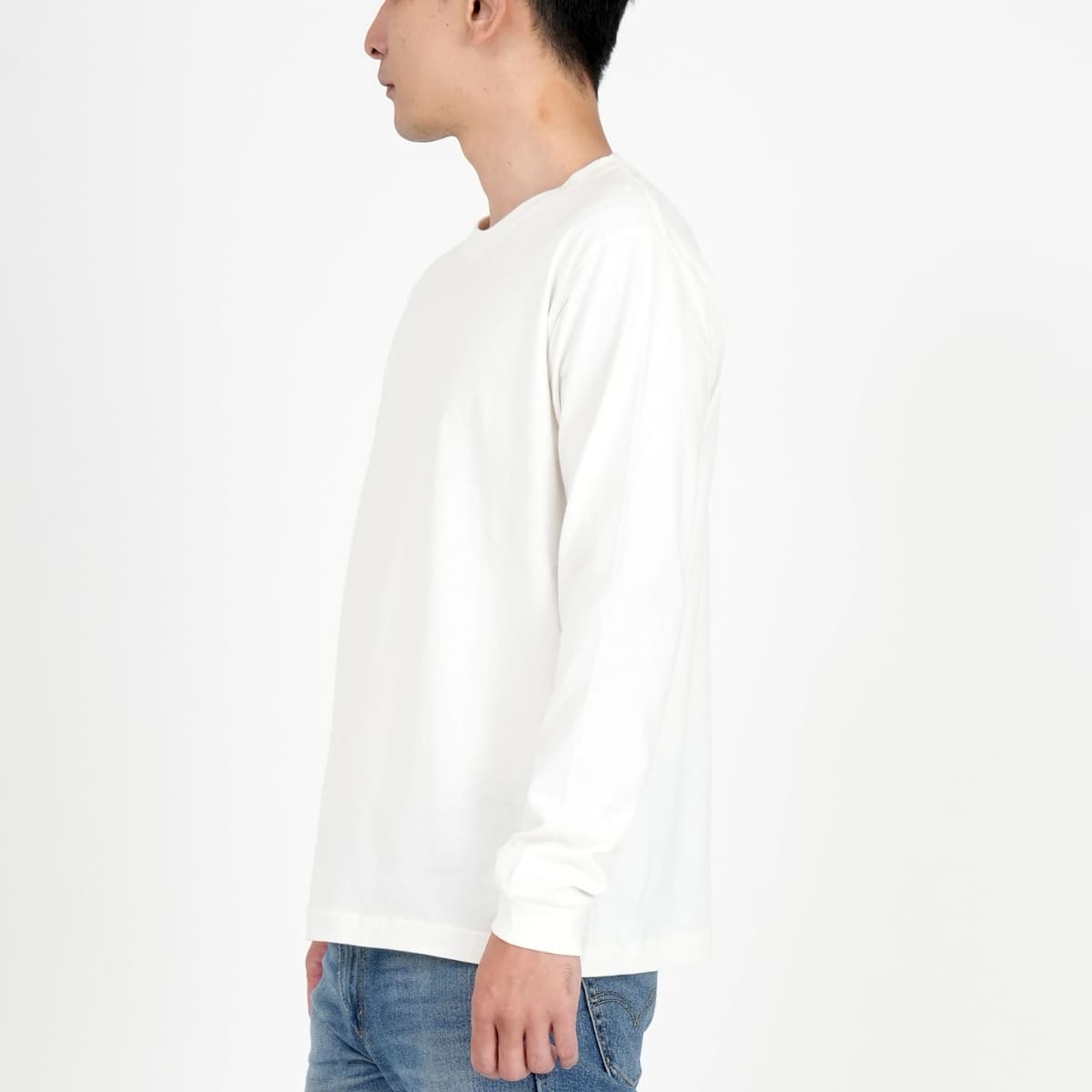 オーガニックコットンロングスリーブTシャツ | メンズ | 1枚 | OGL-914 | アシッドブルー