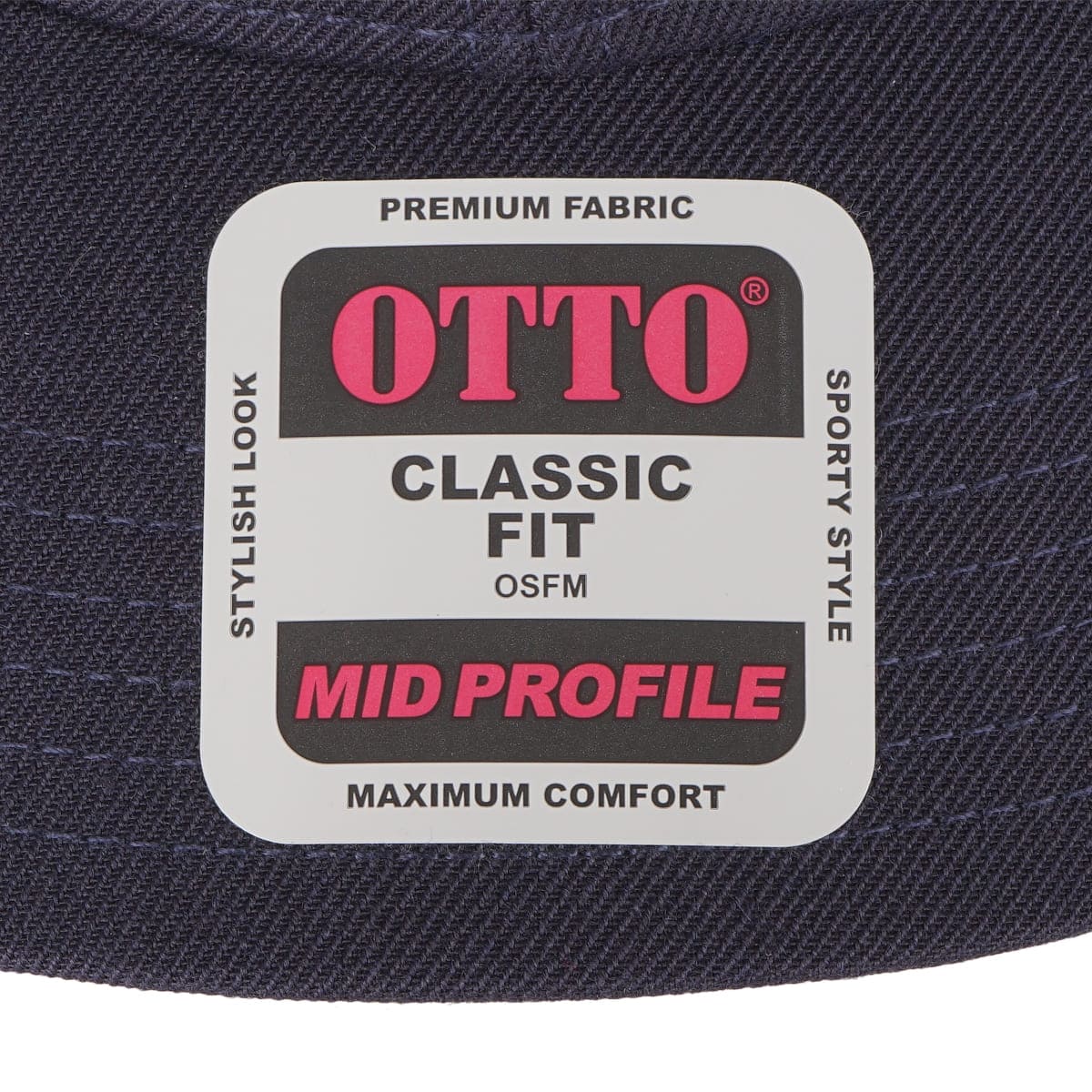 OTTO 6パネルミッドプロファイルベースボールキャップ | ノベルティ(小物) | 1枚 | OTC-365 | レッド