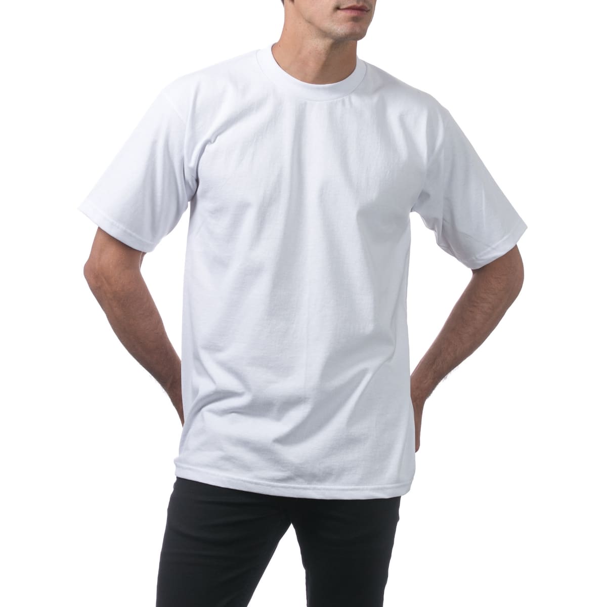 pro club 101 Adult Short Sleeve Tee Crew Neck(Heavyweight) | メンズ | 1枚 | 101 | WHITE