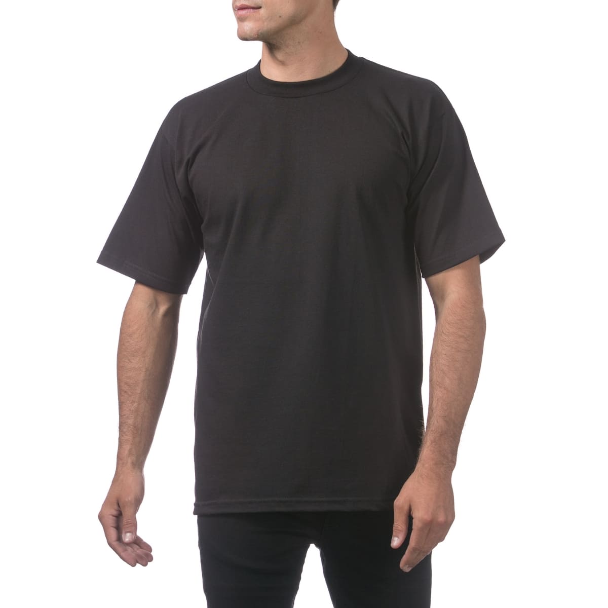 pro club 101 Adult Short Sleeve Tee Crew Neck(Heavyweight) | メンズ | 1枚 | 101 | BLACK