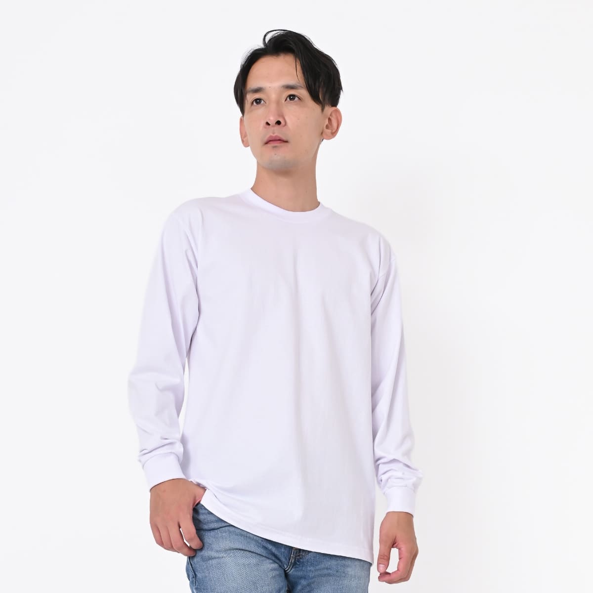 pro club Heavyweight Cotton Long Sleeve Crew Neck T-shirt | メンズ