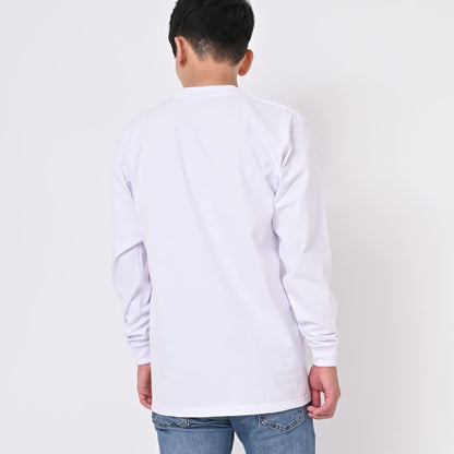 pro club Heavyweight Cotton Long Sleeve Crew Neck T-shirt | メンズ | 1枚 | 114 | WHITE