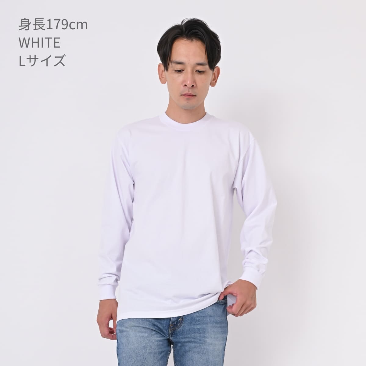 pro club Heavyweight Cotton Long Sleeve Crew Neck T-shirt | メンズ | 1枚 | 114 | BLACK