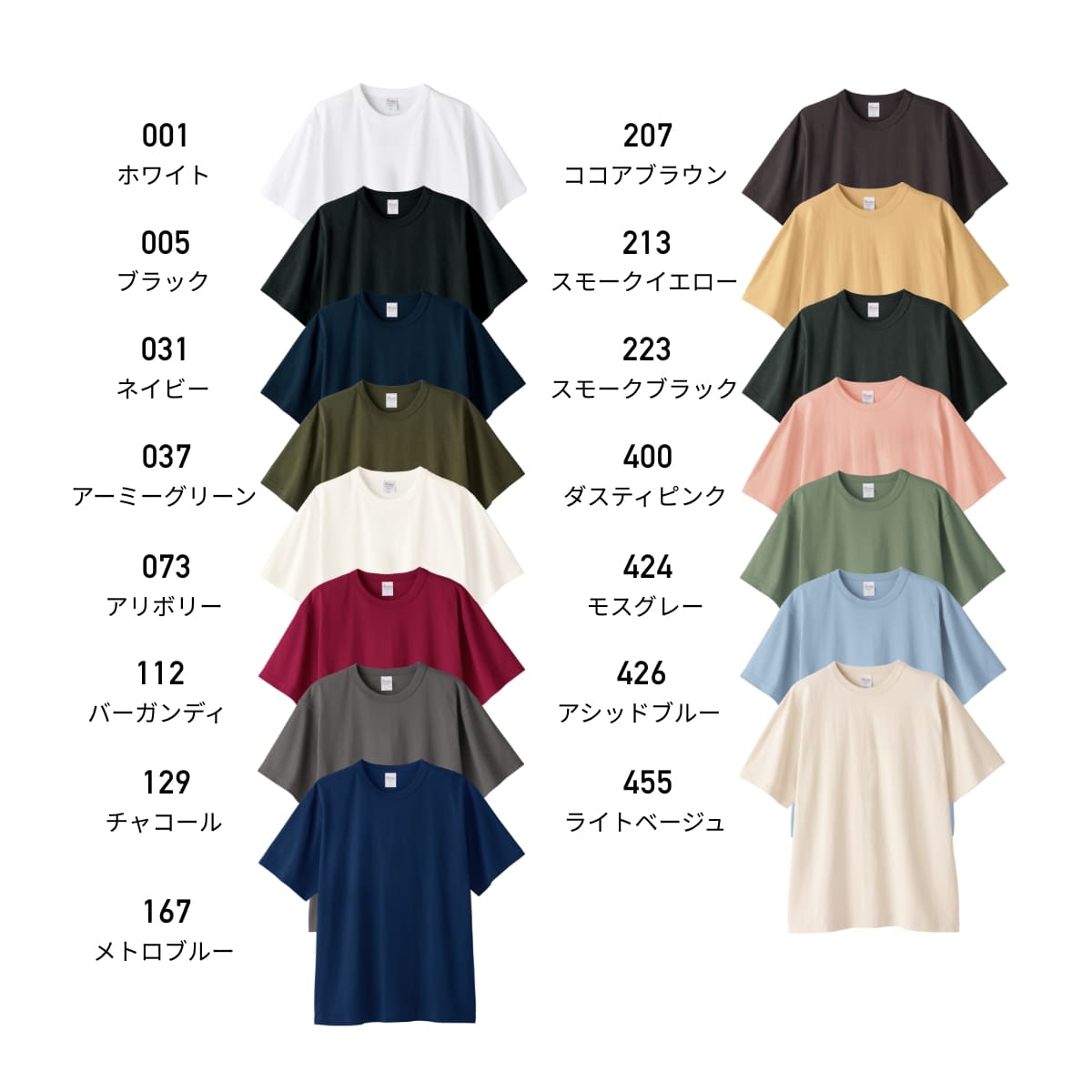5.9オンス オープンエンドTシャツ | メンズ | 1枚 | 00087-OET