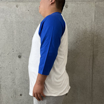 5.6オンス ヘビーウェイトベースボールTシャツ | ビッグサイズ | 1枚 | 00107-CRB | ホワイト×ロイヤルブルー