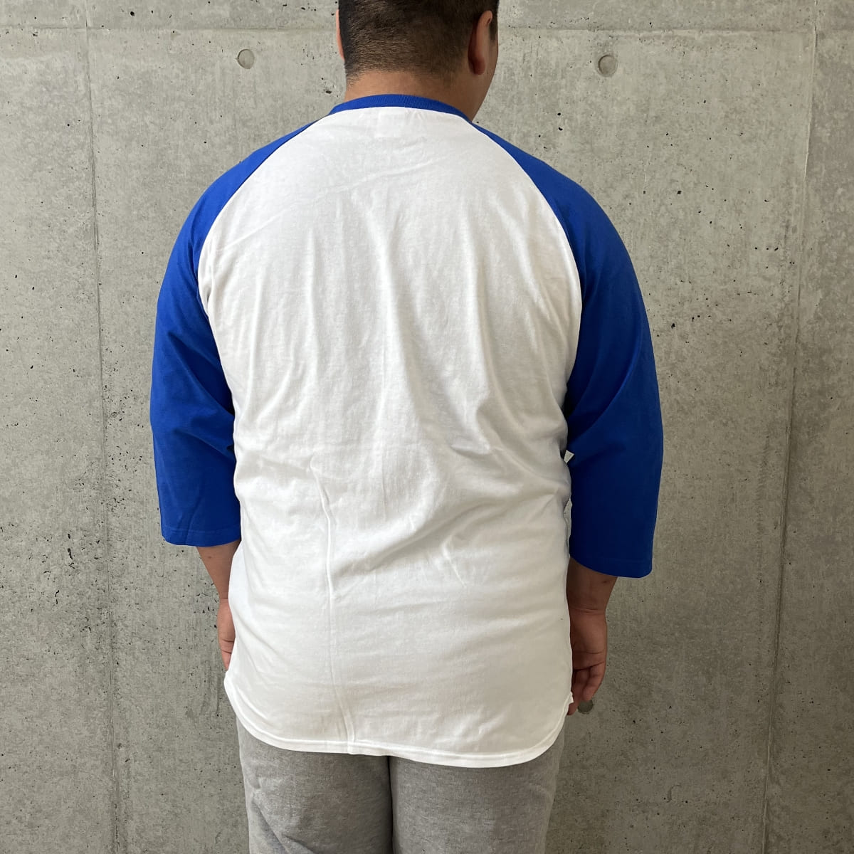 5.6オンス ヘビーウェイトベースボールTシャツ | ビッグサイズ | 1枚 | 00107-CRB | ホワイト×ロイヤルブルー