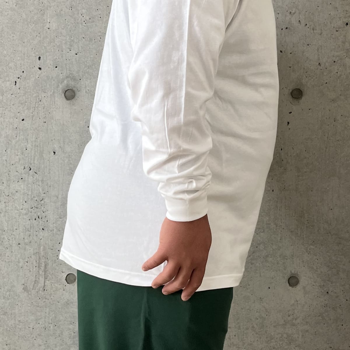5.6オンス ヘビーウェイトLS-Tシャツ(+リブ) | ビッグサイズ | 1枚 | 00110-CLL | アーミーグリーン
