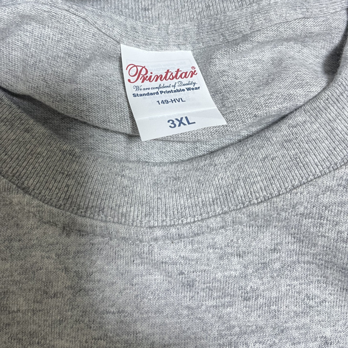 7.4オンス スーパーヘビー長袖Tシャツ | ビッグサイズ | 1枚 | 00149-HVL | 杢グレー