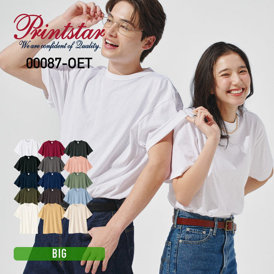 5.9オンス オープンエンドTシャツ | ビッグサイズ | 1枚 | 00087-OET | ホワイト