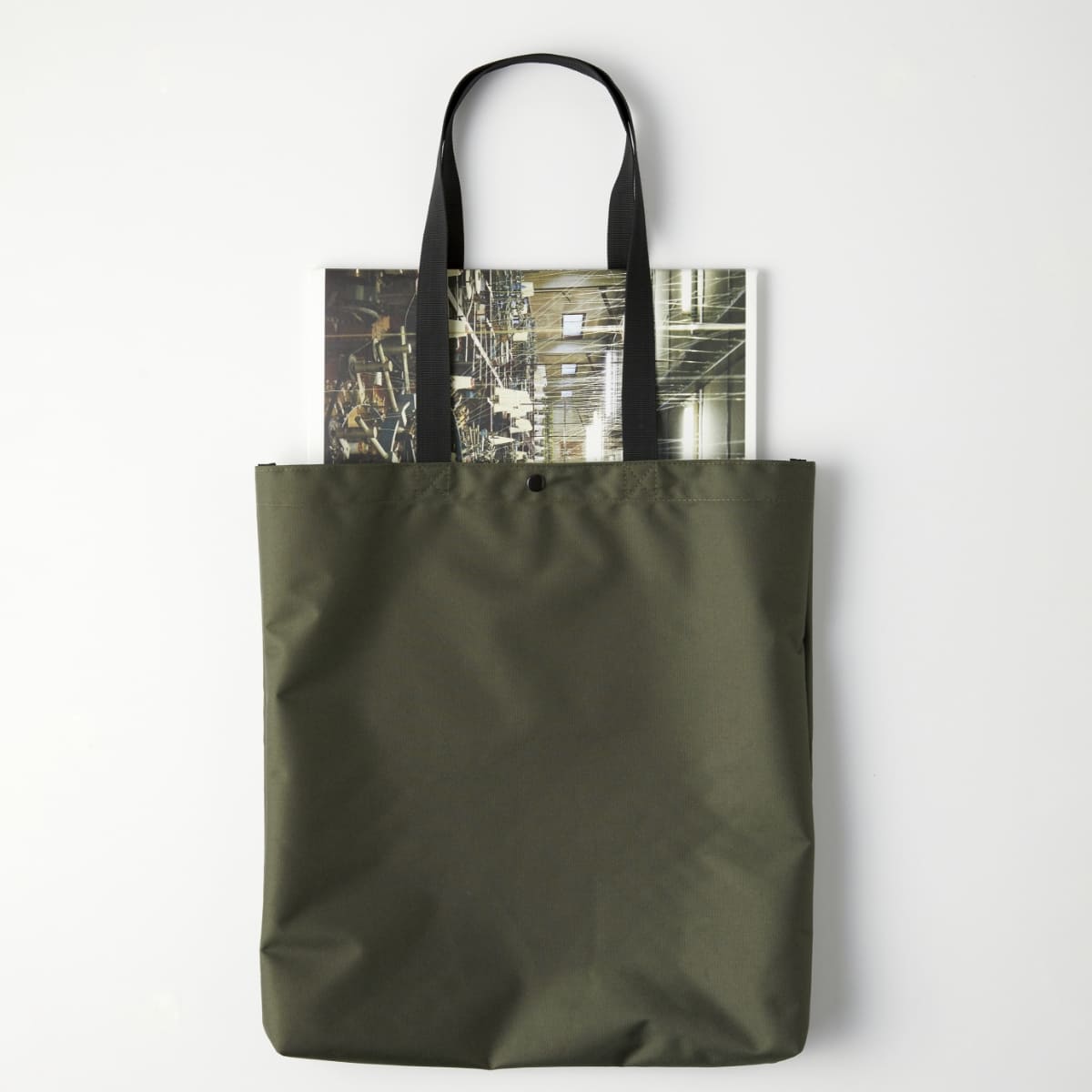 リサイクルポリエステルB4トートバッグ | ノベルティ(小物) | 1枚 | RPB-401 | オリーブ