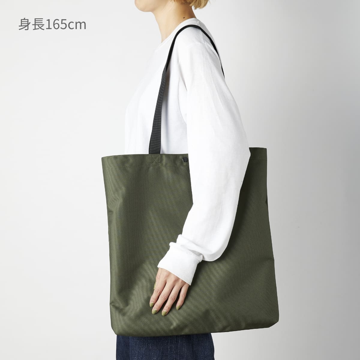リサイクルポリエステルB4トートバッグ | ノベルティ(小物) | 1枚 | RPB-401 | オリーブ