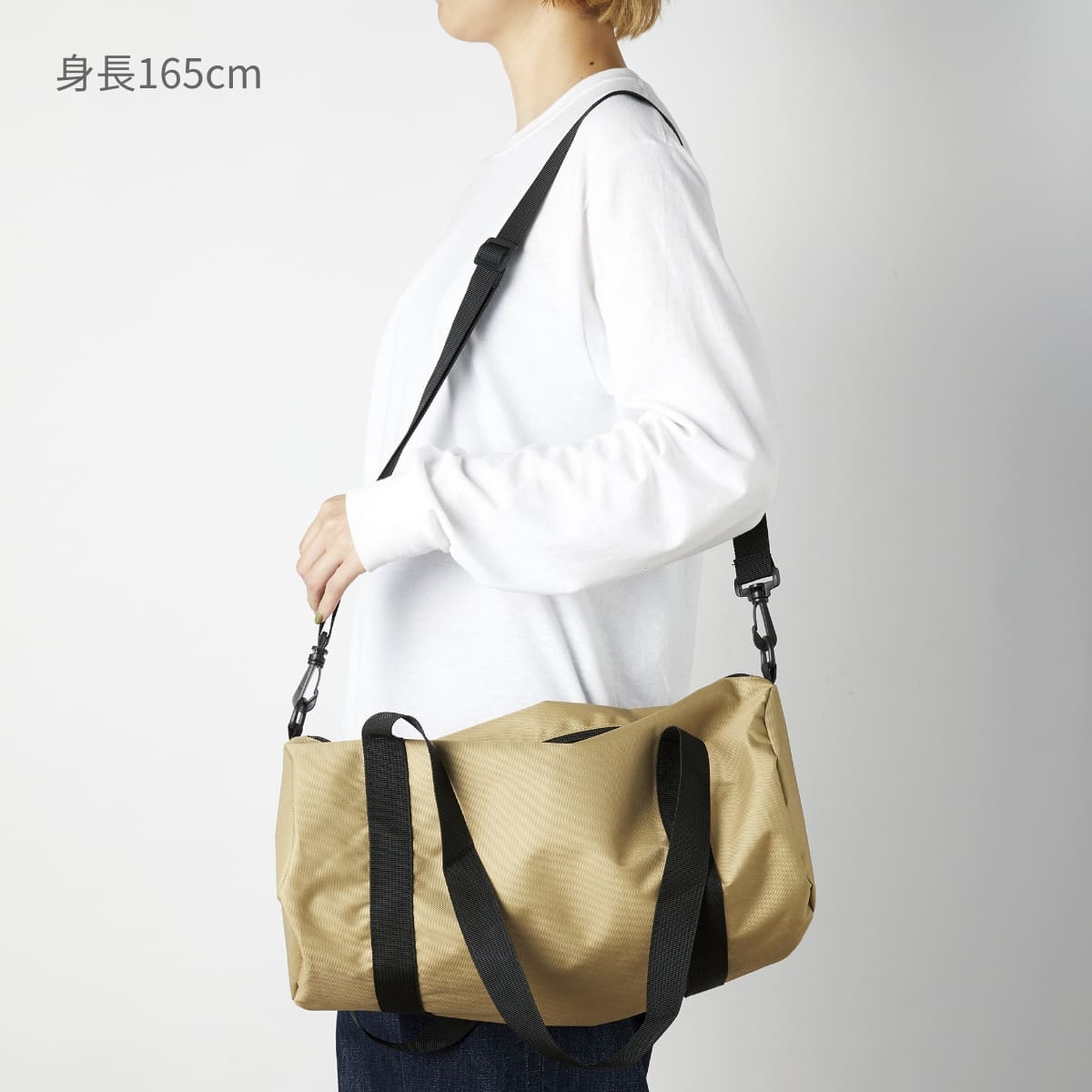 リサイクルポリエステルドラムバッグ | ノベルティ(小物) | 1枚 | RPD-402 | ベージュ