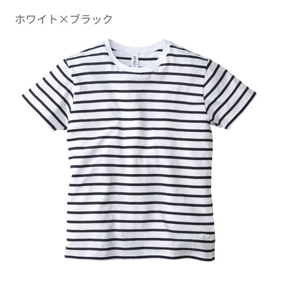 ナローボーダーTシャツ | メンズ | 1枚 | SNB-141 | ホワイト×ネイビー