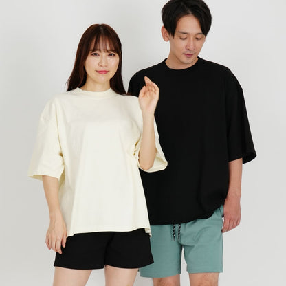 7.5oz ガーメントダイ ドロップショルダーTシャツ | ビッグサイズ | 1枚 | SHGDDS | ブラック