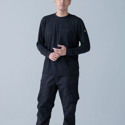DRYドッツロングスリーブTシャツ | ユニフォーム | 1枚 | 50351 | ネイビー