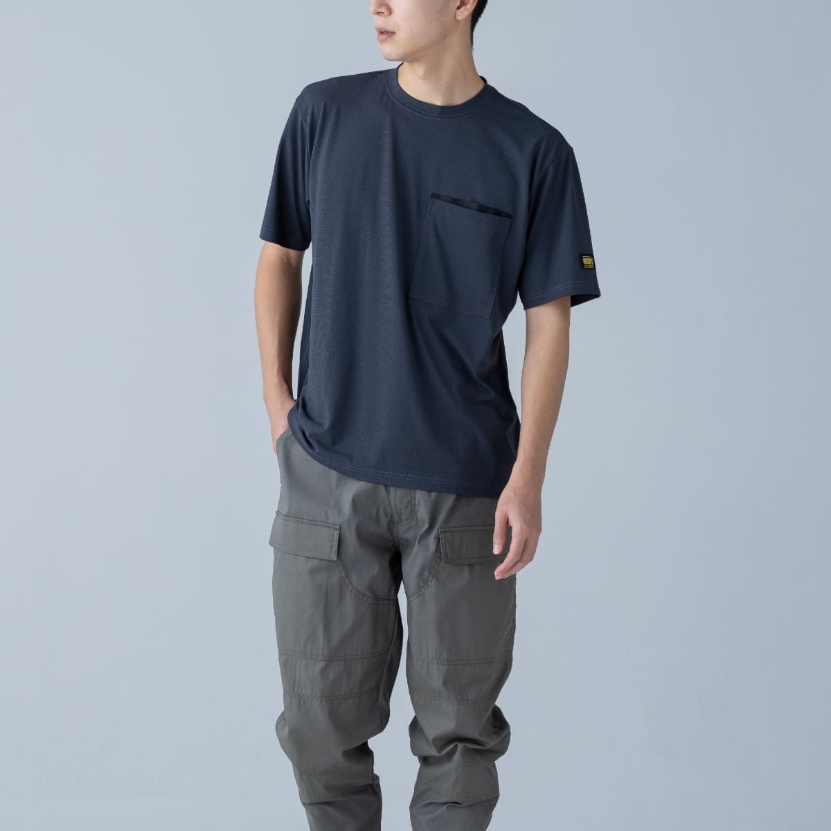 DRYドッツショートスリーブTシャツ | ユニフォーム | 1枚 | 5035 | ブラック