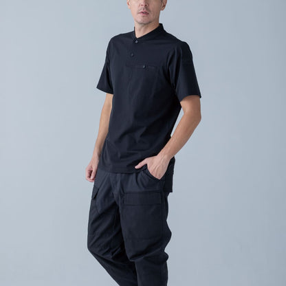 TS DEOドッツヘンリーネックシャツ | ユニフォーム | 1枚 | 85651 | ブラック