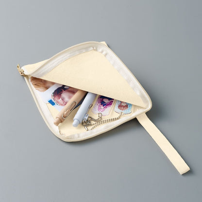 キャンバスL字ファスナーフラットポーチ(S) | ノベルティ(小物) | 1枚 | TP-0007 | パープル