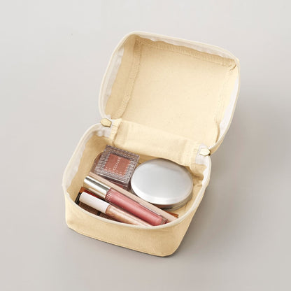 キャンバススクエアファスナーポーチ(S) | ノベルティ(小物) | 1枚 | TP-0009 | パープル