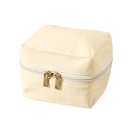 キャンバススクエアファスナーポーチ(S) | ノベルティ(小物) | 1枚 | TP-0009 | マスタード