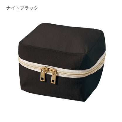 キャンバススクエアファスナーポーチ(S) | ノベルティ(小物) | 1枚 | TP-0009 | パープル