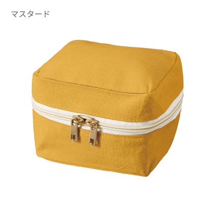 キャンバススクエアファスナーポーチ(S) | ノベルティ(小物) | 1枚 | TP-0009 | パープル