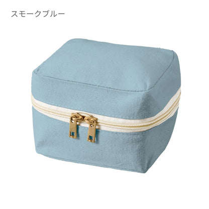 キャンバススクエアファスナーポーチ(S) | ノベルティ(小物) | 1枚 | TP-0009 | パープル